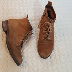 🌳 Tesori Genuine Leather Lace Up Booties